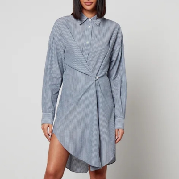 Isabel Marant Étoile Seen Striped Cotton Shirt Dress size 36